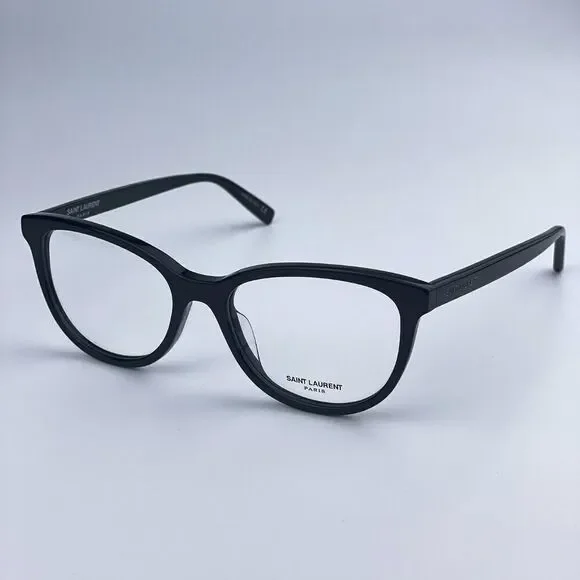 SALE! NEW Saint Laurent SL504 001 Shiny Black Cat Eye Women Eyeglasses - Picture 5 of 12